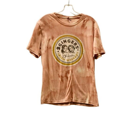 Unisex 2 Gingers Irish Whiskey Custom Bleach Dye T-shirt L - Picture 1 of 4